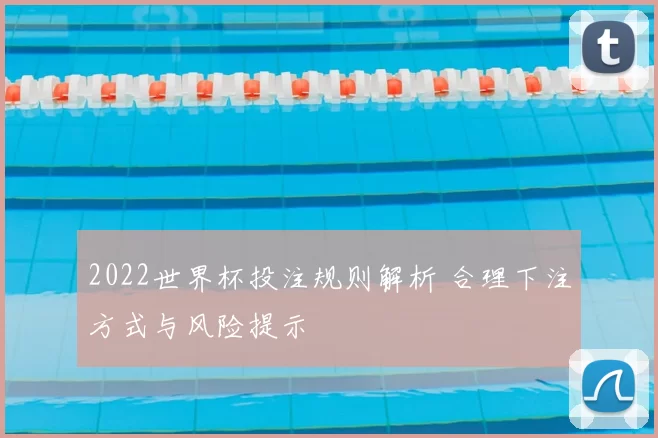 2022世界杯投注规则解析 合理下注方式与风险提示